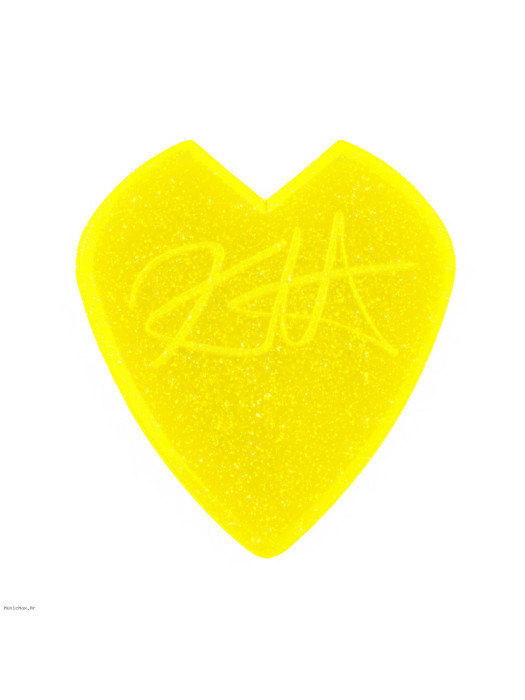 DUNLOP PICKS 47RKH3NYS KIRK HAMMETT JAZZ III YELLOW GLITTER PICK 1.38mm (24) set trzalica