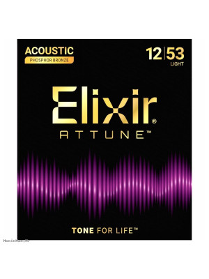 ELIXIR ATTUNE Phosphor Bronze 12-53 coated žice za akustičnu gitaru