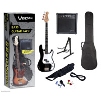VESTON VPB-BK P-BASS bas gitara s pojačalom i priborom