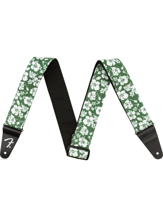 FENDER HAWAIIAN Green FLORAL remen za gitaru