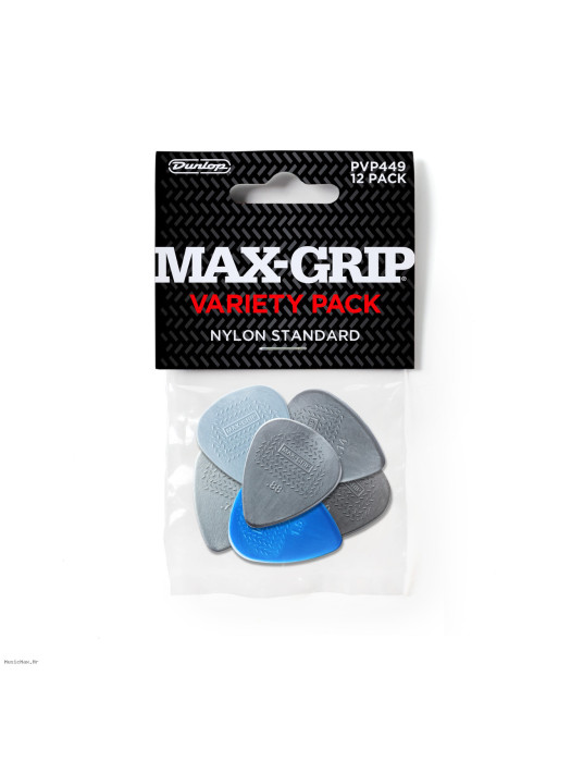 DUNLOP PICKS PVP449 PICK NAYLON MAX-GRIP (12) set trzalica