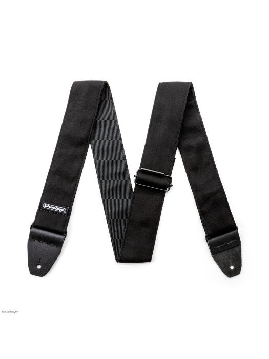DUNLOP ACCESSORIES D67-33 JACQUARD PLAIN BLACK remen za gitaru