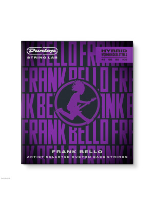 DUNLOP ACCESSORIES FBHYN45105 FRANK BELLO HYBRID WOUND NICKEL 45-105 žice za bas gitaru