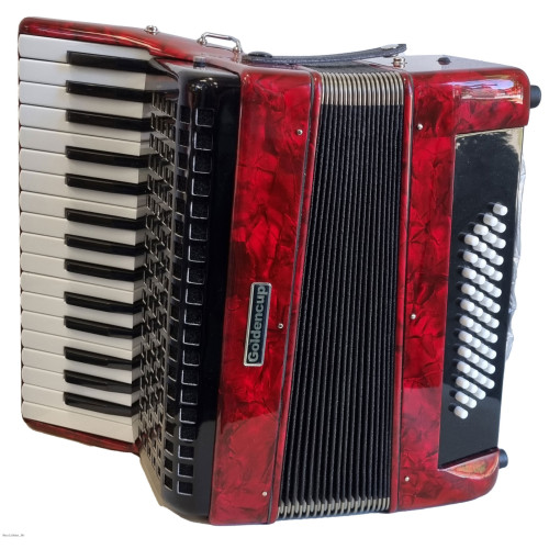 GOLDENCUP JP3248 32 Key 48 Bass Red klavirska harmonika s koferom