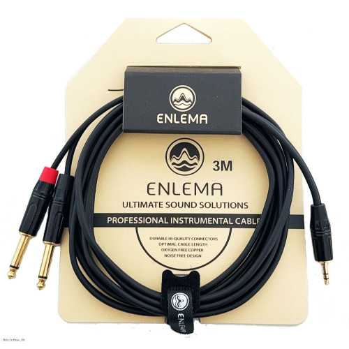 ENLEMA YMJ2XJ3 3.5 Stereo-2X6.3 Mono 3m audio kabel