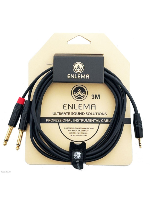 ENLEMA YMJ2XJ3 3.5 Stereo-2X6.3 Mono 3m audio kabel