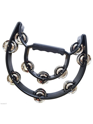 TERRIS HST-P22BK HALF MOON Blk tamburin TERRIS HST-P22BK HALF MOON Blk tamburin
