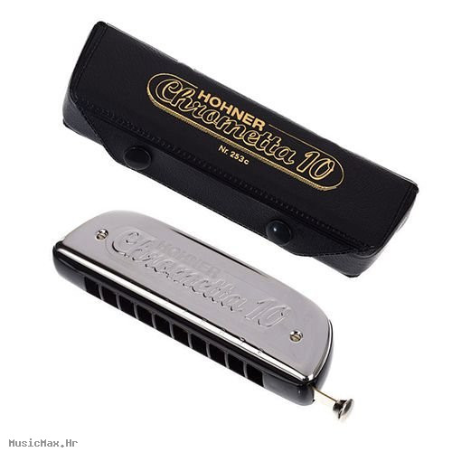 HOHNER 253/40 Chrometta 10 C kromatska usna harmonika HOHNER 253/40 Chrometta 10 C kromatska usna harmonika