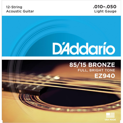 DADDARIO EZ940 10-50 žice za 12-žičanu akustičnu gitaru