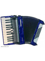 HOHNER HARMONICAS BRAVO II 48 SILENT KEY BLUE klavirska harmonika s torbom