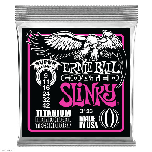 ERNIE BALL 3123 TITANIUM RPS 9-42 coated žice za električnu gitaru