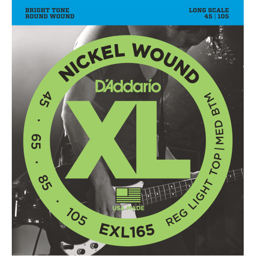 DADDARIO EXL165 45-105 žice za bas gitaru
