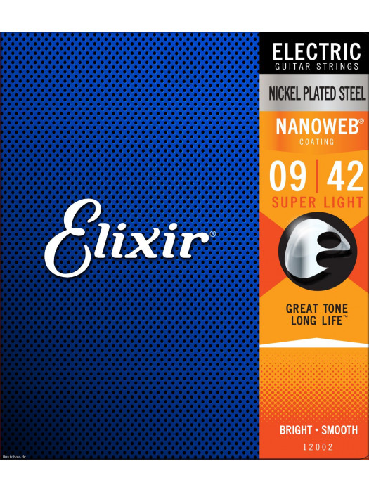 ELIXIR 12002 NANOWEB 9-42 coated žice za električnu gitaru