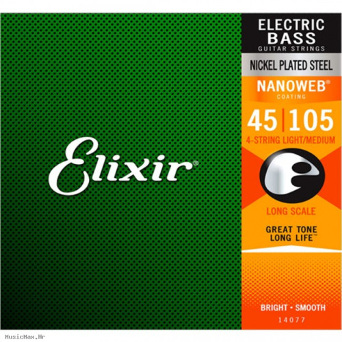 ELIXIR 14077 NANOWEB 45-105 coated žice za bas gitaru