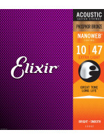 ELIXIR 16002 NANOWEB PH 10-47 coated žice za akustičnu gitaru