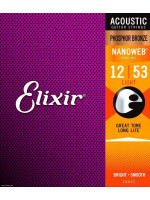 ELIXIR 16052 NANOWEB PH 12-53 coated žice za akustičnu gitaru