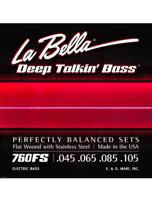 LA BELLA 760 Deep Talkin 45-105 brušene žice za bas gitaru