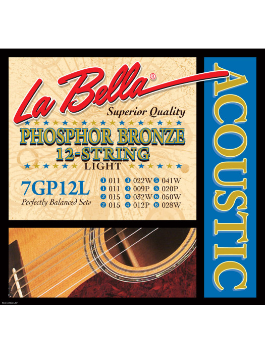 LA BELLA 7GP-12L žice za 12-žičanu akustičnu gitaru