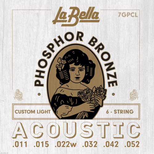 LA BELLA 7GPCL 11-52 žice za akustičnu gitaru