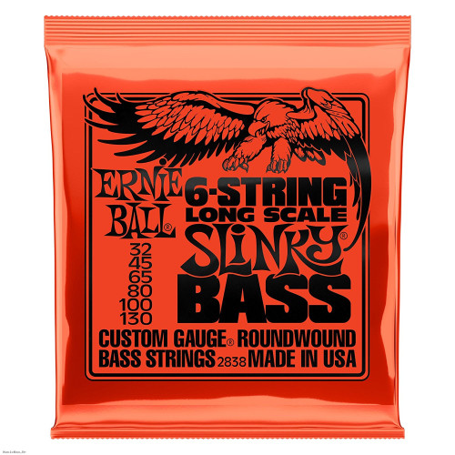 ERNIE BALL 2838 SLINKY BASS 6-string 32-130 žice za bas gitaru