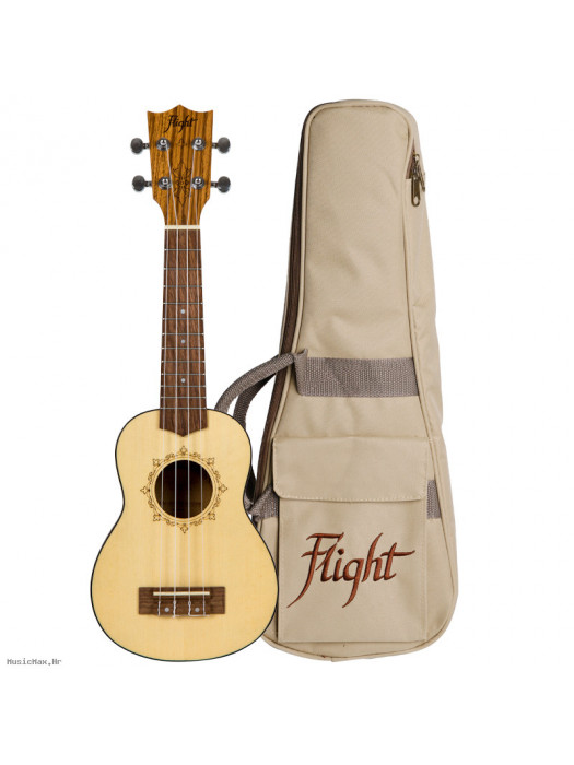 FLIGHT DUS320 SP/ZEB NAT sopran ukulele s torbom
