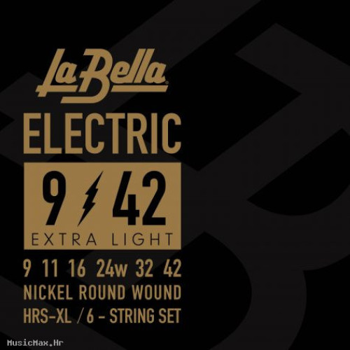 LA BELLA HRS XL 9-42 žice za električnu gitaru