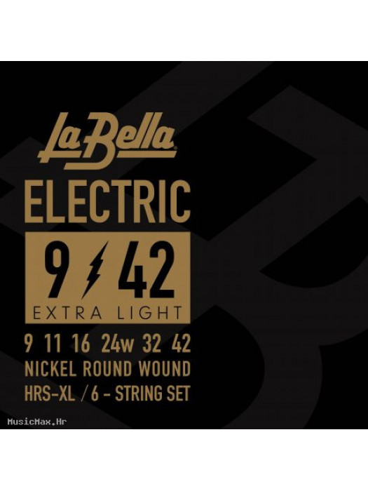 LA BELLA HRS XL 9-42 žice za električnu gitaru