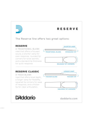 DADDARIO DCR1035 RESERVE 3.5 trske za Bb klarinet