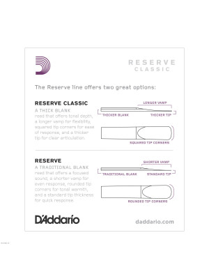 DADDARIO DCT10355 RESERVE 3.5+ trske za Bb klarinet