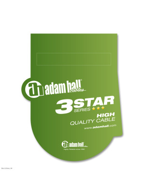 ADAM HALL K3MMP0600 XLR Male-6,3 Jack Mono 6 m audio kabel