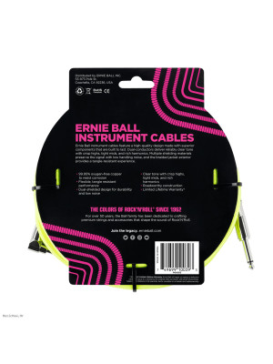 ERNIE BALL 6085 Neon Yellow 5.5m instrumentalni kabel
