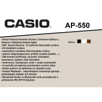 CASIO AP-550BK NEW CELVIANO Blk digitalni klavir - set