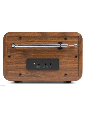 VONYX Milan DAB+ Radio with Battery Wood izlazno pojačalo